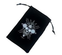 Tarot Card Bag, Flannel Tarot Deck, Drawstrings Tarot Bag, Tarot Card Case, Portable Bundle Pocket, Tarot Pouch Drawstrings, Flannel Tarot Card Bag with Drawstrings for Easy Storage and Carrying