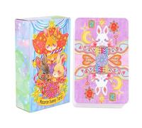 Tarot Card Deck, 78 Piece Beginner Set, Illustrated Meditation Cards with Gentle Texture, Compact Tarot Game for Reading, Spiritual Practice Cards for Daily Routine Beginners 4.02 *2.36b Inches