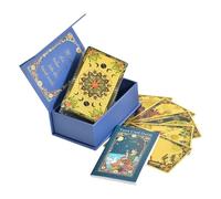 Tarot Card Deck, 80 Pieces Girl Board Game Set, Illustrated Playing Guide with Step by Step Instructions, Colorful Spiritual Tool, Ideal for Women, Men, Kids, Boys, Girls, Family Fun, Daily Use