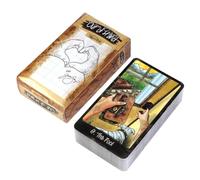 Tarot Card Deck - Divination Game Set for Party Activities and Spiritual Exploration | 78 Pece Card Collection with Illustrated Designs, Oracle Tool for Beginners Collectors and Table Games