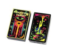 Tarot Card Deck, Fortune Telling Game, Divination Playing Cards with English Guide, Party Activity for Family Holiday Gathering, Tabletop Entertainment Set, Mystic Prediction Cards for Friends Events