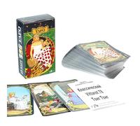 Tarot Cards - 78 Pieces Oracle Cards for Home and Craft, Charm Forming Grip with Precision Support, Entertainment Board Game for Bracelet, Commercial, Beginner, 4.06x2.36 inches