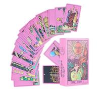 Tarot Cards Deck, Beginner Tarot Set, Portable Card Game, Leisure Reading Cards for Adults Travel Home Camping Picnic Festival Events Social Interaction Use Spiritual Guidance Tool