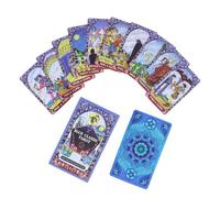 Tarot Cards Deck - Beginners Set, Funny with Meanings, Divination Kit, Board Game Accessories, Personal Growth Tools, Reflection Entertainment Supplies, Meditation Collection for Self Discovery