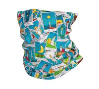 Tarot Cards Divination Mystic Old 26X30Cm Lavabile Passamontagna Sportiva Bandana per Bambini Escursionismo Arrampicata