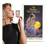 Tarot Cards for Adults,Fortune Telling Board Game | Russian Version Tarot Deck with Paper Instruction, Fate Divination Fortune-telling Board Game for Family Nights Entertainment