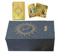 Tarot Cards - Full 78 Card Set, Russian Edition Fate Divination Deck, Entertainment Oracle Cards, Classic Family Board Games, Mystical Supplies For Spiritual Readings, Portable Party Activity