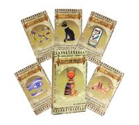Tarot Cards Game, Egyptian Theme Deck, Classic Entertainment Toy, Family Night Activity Set, Mystical Fortune Fun for Daughter, Girls, Boys, Son, Youth, Women, Teens, Wife, Husband, 4.72x2.76 inches
