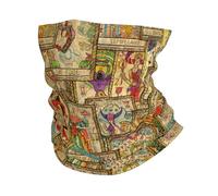 Tarot Cards Occult Divination And Wiccan Vintage Stampato Headwrap Elastico Cerchietto per Capelli Scaldacollo per Yoga Uomo Campeggio