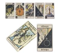 Tarot Cards, Oracle Deck for Beginners, Portable Divination Card Set Meditation Spiritual Practice Personal Growth Party Family Friends Travel Use, 48 Pieces