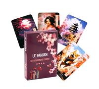 Tarot Cards, Oracle Deck, Travel Tool, Beginner Portable 78-Piece Set with English Guide, Pocket Size Box, Daily Meditation, Self Reflection, Smooths Finish, 9x6.2cm