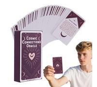 Tarot Cards, Portable Divinatory Deck, 54 Piece Fate Reading Cards, Intuitive Oracle Card Game, Compact Spiritual Tool, Ideal for Home, Club, Family and Party Entertainment