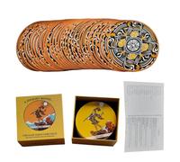 Tarot Cards, Portable Tarot Deck, Board Playing Game with Guidebook, Fortune Telling Cards for Spiritual Guidance and Entertainment, Holiday Festivals Travel Home Office, 4.33x4.33x1.97 Inches