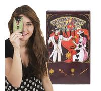 Tarot Cards Set Fantasy Night Theater Deck, 78 Original Fortune-Telling Cards, Divination Tools with Meaning Guide, Ideal for Beginners and Experts, Family Game