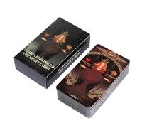 Tarot Cards, Tarot Deck, Night Theme Compact Box Lightweight Design Daily Readings Artistic Style Easy Handling, Oracle Cards for Family, 4.13x2.36x0.98inches
