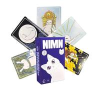 Tarot Cards - White Cat Pattern Fortune Telling Game, 78 Pieces Tarot Oracle Cards with Whimsical Feline Illustrations, Divination Deck, Spiritual Guidance Tool for Meditation Party & Personal Growth