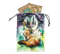 Tarot Cashta - 13x18cm/5.11x7.08 Pollice Taroct Card Bag | Tarot Card Borse Case, Sacchetto Di Gioielli Con Coulstring, Tappeti Per Gli Accessori Per Le Forniture Di Divinazione Del Destino, Mazzi Ora