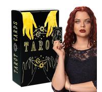 Tarot Decks Set, Oracle Russian Version, Classic Divination Playing Board Game, Spiritual Learning Tool, Reusable Fortune Telling Accessory, for Family Nights Friends Gatherings Beginners Experts