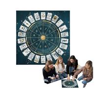 TAROT TABLE PANGUE - COPERTURA DELLA TABELLA SQUADI | Mat di gioco metafisico da tavolo | Tovaglia non slip | Tabelle di tappi multiuso per la divinazione, astrologia e oracoli