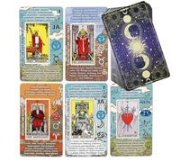 TAROTIKA Carte dei tarocchi Imparare, Carte dei tarocchi per principianti, Nessun manuale richiesto, Deck dei tarocchi semplice e veloce con significati tedeschi su di te