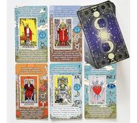 TAROTIKA Lätt Tarot - Lär Dig Tarotkort, Tarotkort för Nybörjare, Tarotkortlek för Enkel Och Snabb Läsning Med Betydelser på Svenska