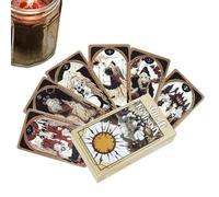 TAROTS CARTE DEAT - CARTE TAROT FOLLO PREMIUM | Set Di Tarochi Edge Con Finitura Lucida | Esplorazione Spirituale Giocattolo Divinazione Adatto Per La , La Meditazione, La Lettura Psichica E Le