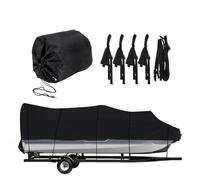 Tarp della barca, coperture per il servizio pesante | Copertura da in stoffa oxford con borsa per lo scafo V, Tri runabout e conservalo quando non è in uso, il che è molto comodo da usare.