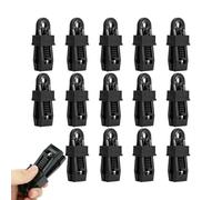 Tarp - Heavy Duty Strong Fixed Clamp 15er Set, Premium Tent Lock Grip Plane Befestiger, Stabiler Griff Starke Kraft | Optimaler Clamp Für Car Truck Covers Boat Tarpaulins Swimming Pool Canvas Ou