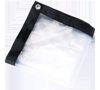 Tarp trasparente, 2 * 3m 3 * 5m Custodia da tenda da tenda da tenda da tenda da sole, tela cerata in plastica trasparente for piante serra serra pet hututch tetto(7x10 ft(2x3m))