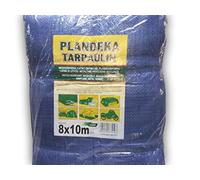 Tarpaulin - Telone da 8 x 10 m, con anelli di metallo, da usare per terra, come amaca, copertura o tenda, impermeabile, portatile, leggero, accessorio per automobile o per il campeggio