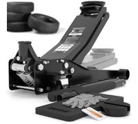 Tarpofix® Cric Idraulico per Auto 3t (75-505mm) | Sollevatore Auto Professionale con Doppio Cilindro | Ideale per SUV & Veicoli Ribassati