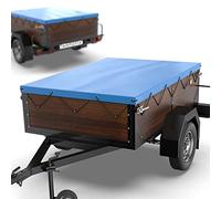 Tarpofix® Telo per rimorchio auto 150 x 105 x 7,5 cm in orda per telone - Bordo rinforzato e copri rimorchio in materiale PVC - Telo PVC ideale per vari modelli di rimorchi per auto da 350 & 500kg