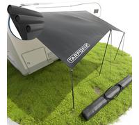 Tarpofix® Tendalino Camper con Keder 4 x 2,4 m | Tetto Parasole PU 6000mm Impermeabile per Profilo Keder | Tettoia Protezione Solare & UV 60+ per Campeggio | Telo Veranda per Roulotte & Caravan Tarp