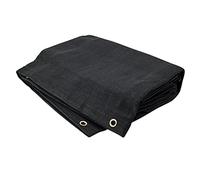 Tarps Now - Telone in rete resistente con occhielli - 75% parasole, telo parasole per patio, blocco vento, schermo privacy, tettoie, autocarri con cassone ribaltabile, copertura per piscina, colore: nero