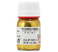 Tarrago Glitter Colors per scarpe, colore Oro Glitter 550, flacone da 25 ml, con pennello e spugnetta, per pelle liscia, pelle sintetica o tela