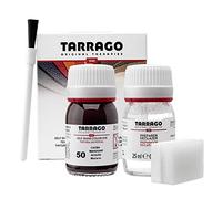 Tarrago | Kit 25 ml di colorante auto-lucido | Tintura autolucidante per scarpe, accessori e primer | Copre sfregamenti e calzature Mogano (50)