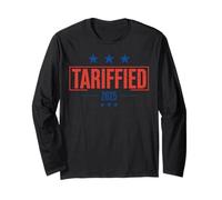 Tarrified - Divertente gioco di parole politico grafico per gli amanti della satira Maglia a Manica