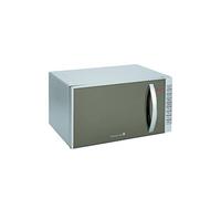 Tarrington House Microonde 3 in 1 MWD4823G, acciaio inox, 800 W, funzione grill e cottura rapida, Ø 27 cm, timer, capacità 23 L, argento