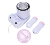 TARSHYRY 3 in 1 Rotolo su Cera Calda più Calda Kit di Cera per Ceretta Kit di Ceretta per le Donne per le Donne Ceretta per Capelli Grossolani con Base di Riscaldatore (Spina europea 220V)