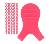 TARSHYRY 50 Pcs y Forma a Forma di Ciglia per Estensioni per Ciglia Innestando gli Strumenti di Mascara Permanente (Rosa rossa)
