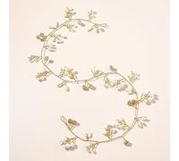 TARSHYRY Accessori per Capelli con Perle, Fascia per Capelli con Perle 50 Cm, Resistente e Non Facile da Sbiadire, Ben Attaccata Ai Corone di Fiori per Donne per Varie Scene, per Sposa, (GOLD)