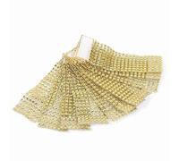 TARSHYRY Anello da Tovagliolo, Anelli di Tovagliolo di Carta 8 File di Diamante Involucro Mesh Nastro Anelli di in Blocco per il Matrimonio Caldo Caldo (50pcs)