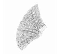 TARSHYRY Anello da Tovagliolo, Anelli di Tovagliolo di Carta 8 File di Diamante Involucro Mesh Nastro Anelli di in Blocco per il Matrimonio Caldo Caldo (50pcs)