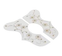 TARSHYRY Battibecco di Chitarra Acustica, Contiene Due Modelli Delicati per le Guardie della Chitarra per Evitare Graffi Sulla a Causa di Scelte e Unghie (WHITE)