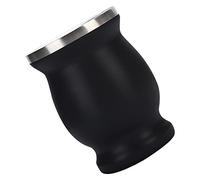 TARSHYRY Bicchiere Isolato a Doppia Parete in Acciaio Inossidabile da 8 Once con Cannuccia e Spazzola per la Pulizia, Tazza da Viaggio Sigillata Sottovuoto per Bevande Calde o Fredde (BLACK)