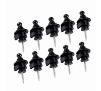 TARSHYRY Blocco Cingola di Chitarra, Bottoni Cinghia di Chitarra 10pcs/sacca Elettrica Chitanti di Basso con Cinguetti con Blocco Accessorio per Cinturini Antiskid per Bassi Elettrici (BLACK)