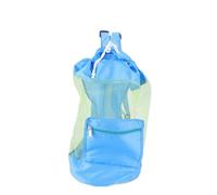 TARSHYRY Borsa da Spiaggia in Mesh, Sacca da Spiaggia per Giocattoli per Giocattoli Estate Estate Portaogne Portatili Portatili a Maglie Tenere la Toys Toys Market Drogheria Picnic Tote (BLUE)