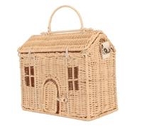 TARSHYRY Borsa di Paglia, Sacchetti Intrecciati a Mano in Tessuto per Donna Borse di Vimini con Cinghia Digobile Rattan per Gita da Viaggio in Spiaggia