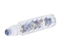 TARSHYRY Bottiglia a Rulli di Olio Essenziale Viaggiare Rotolo Portatile su Bottiglie Accessorio per la Bottiglia di Vetro in Pietra in Cristallo 10 Ml con (Bottiglia di ghiaia a sfera blu)