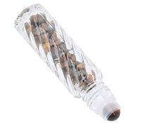 TARSHYRY Bottiglia a Rulli di Olio Essenziale Viaggiare Rotolo Portatile su Bottiglie Accessorio per la Bottiglia di Vetro in Pietra in Cristallo 10 Ml con (Bottiglia di ghiaia di tigre di tigre